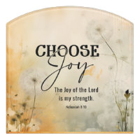 Nehemiah 8:10 Joy of the Lord Bible Verse Flowers