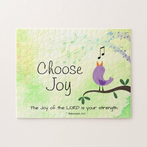 Nehemiah 810 Joy of the Lord is Your Strength Jigsaw Puzzle