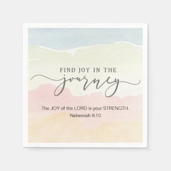 Nehemiah 8:10 Joy Of The Lord Is Your Strength Napkins by CChristianDesigns at Zazzle