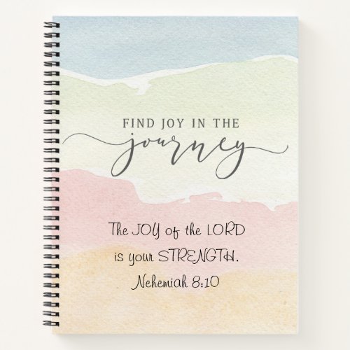 Nehemiah 810 Joy of the Lord is your Strength Notebook