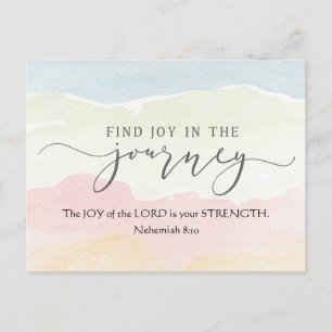 Nehemiah 8:10 Joy of the Lord is your Strength Postcard