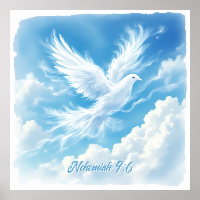 Nehemiah 9:6 poster (Front)