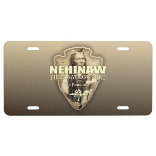Nehinaw Cree arrowhead License Plate