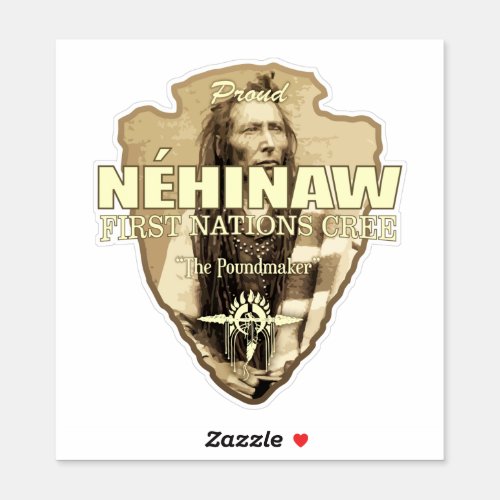 Nehinaw Cree arrowhead Sticker