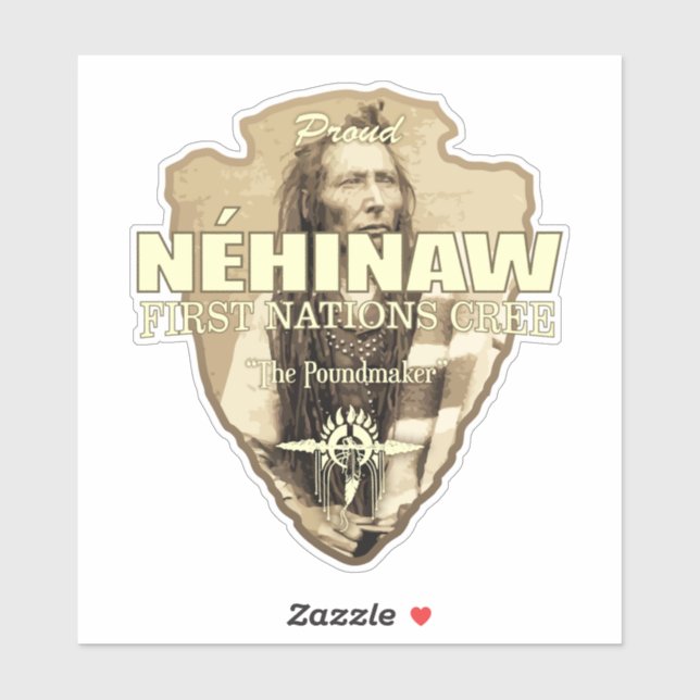 Nehinaw (Cree) (arrowhead) Sticker (Sheet)