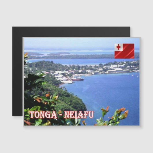 Neiafu - Tonga - Aerial View - (Front/Back)