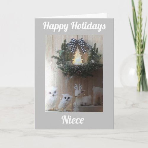 NEICE HAPPY HOLIDAYS TO YOU HOLIDAY CARD