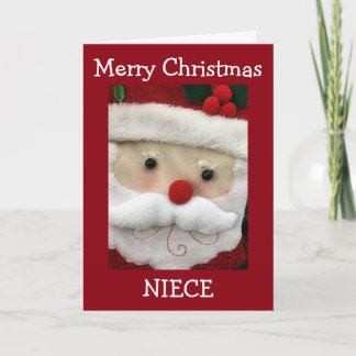 **NEICE** MERRY CHRISTMAS FROM SANTA HOLIDAY CARD
