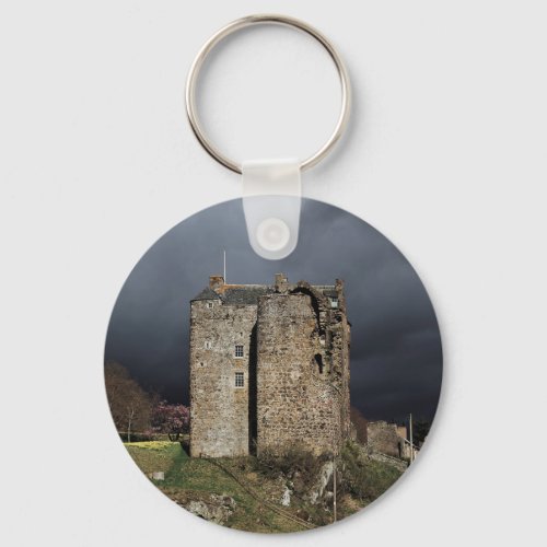 Neidpath Castle in the Borders of Scotland Keychain
