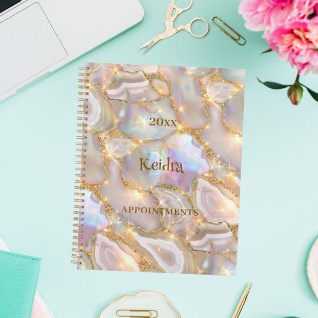 neige gold agate holographic name 2026 planner (Creator Uploaded)