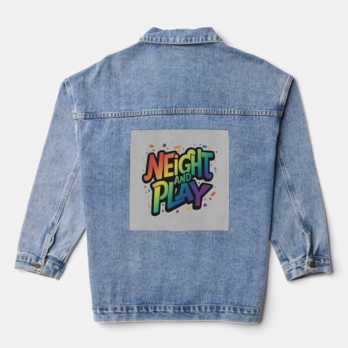 Neigh and play denim jacket