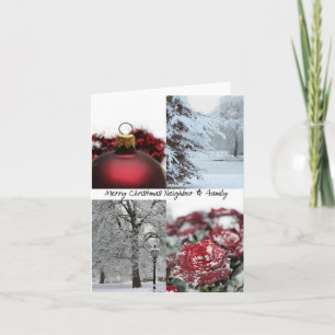Neighbor and Family Merry Christmas card