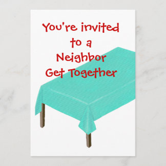 Neighbor Get Together Invitations, customize Invitation