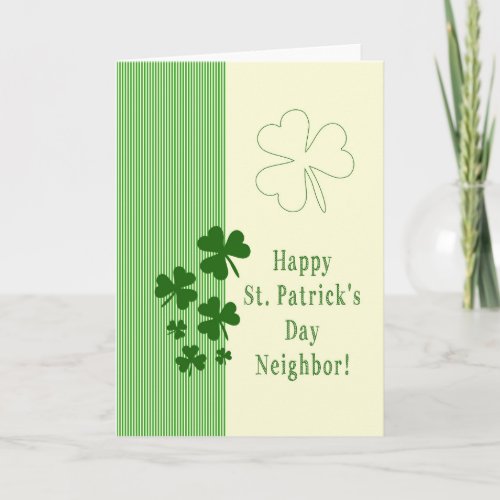 Neighbor Happy St Patricks Day Card