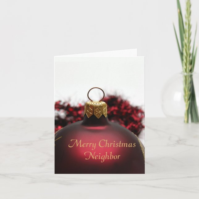 Neighbor Merry Christmas card (Front)