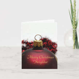 Neighbor Merry Christmas card