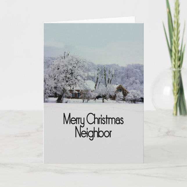 Neighbor Merry Christmas card (Front)