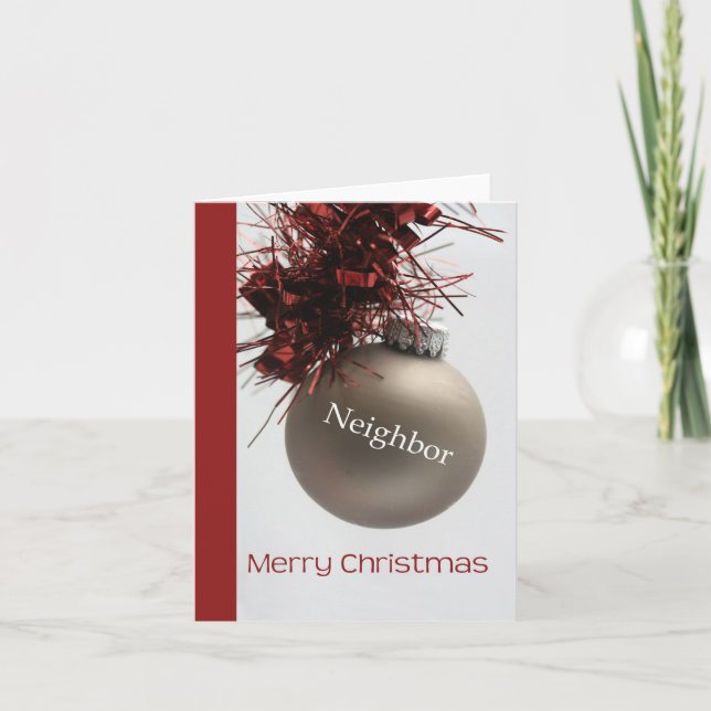Neighbor Merry Christmas card (Front)