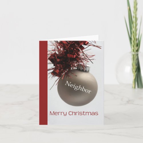 Neighbor Merry Christmas card