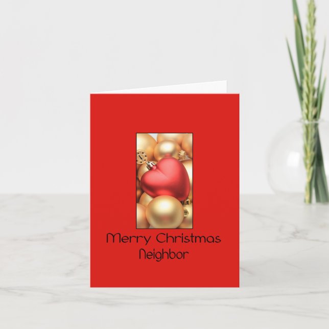 Neighbor Merry Christmas card (Front)