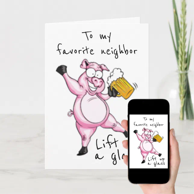 **NEIGHBOR** READY TO CELEBRATE **BIRTHDAY** CARD | Zazzle