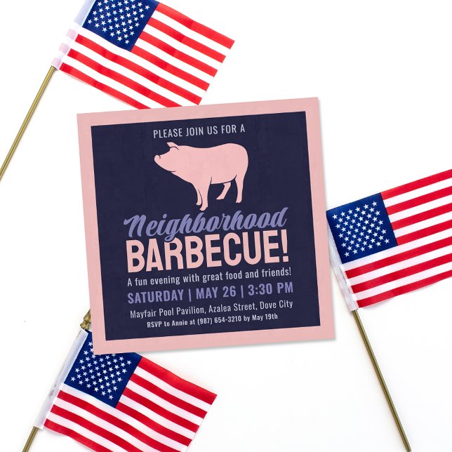 Neighborhood Barbecue Party Invitation (Creator Uploaded)