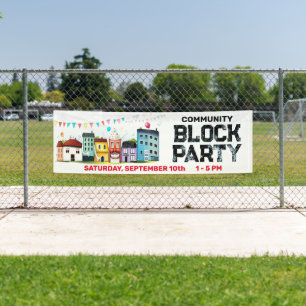 Neighborhood Block Party Banner