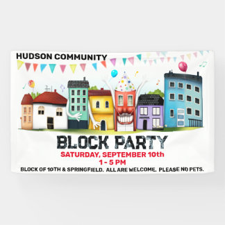 Neighborhood Block Party Banner