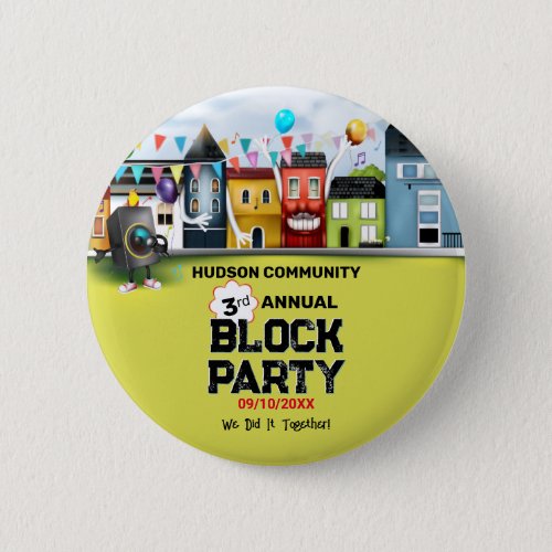 Neighborhood Block Party Button