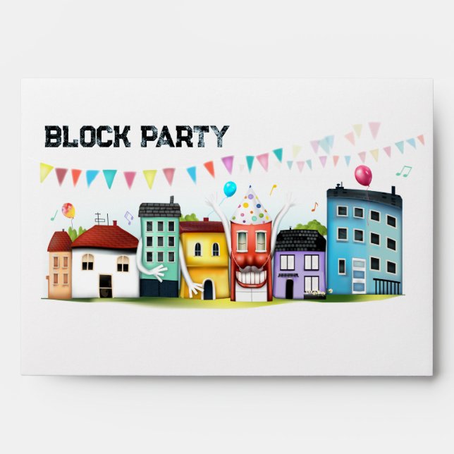 Neighborhood Block Party Envelope (Front)