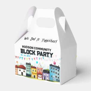 Neighborhood Block Party Favor Boxes