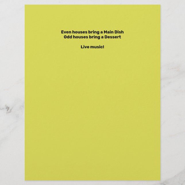 Neighborhood Block Party Flyer