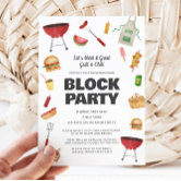 Neighborhood Block Party Invitation
