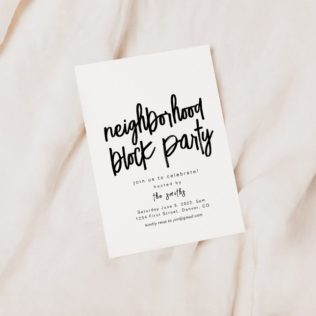 Neighborhood Block Party Invitation Template (Creator Uploaded)