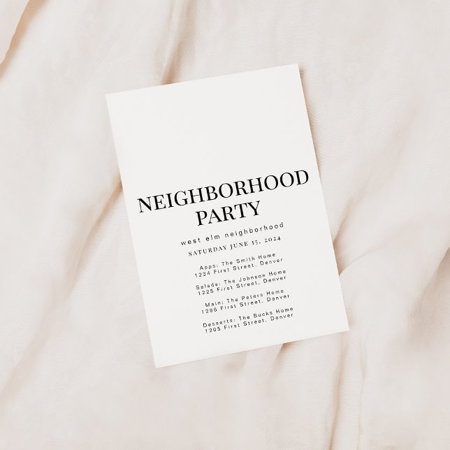 Neighborhood Block Party Invitation Template (Creator Uploaded)