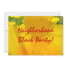 Neighborhood Block Party! Invitations Annoucements