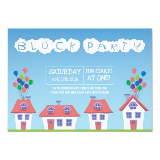 Neighborhood Block Party Invite