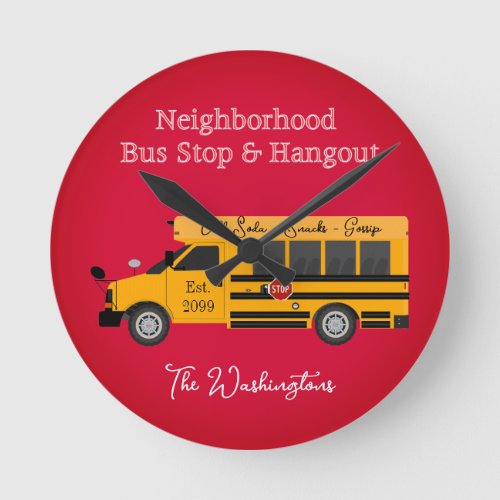 Neighborhood Bus Stop  Hangout Clock