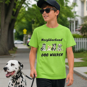 Neighborhood Dog Walker Business T-Shirt