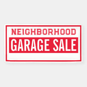 Neighborhood Garage Sale Banner