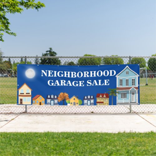 Neighborhood garage sale banner