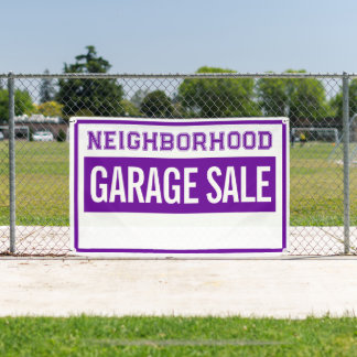 Neighborhood Garage Sale Banner