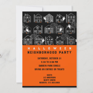 Neighborhood Halloween Party Invitation