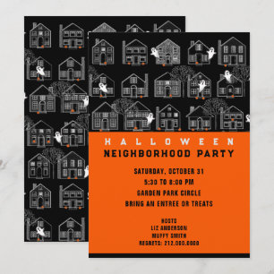 Neighborhood Halloween Party Invitation