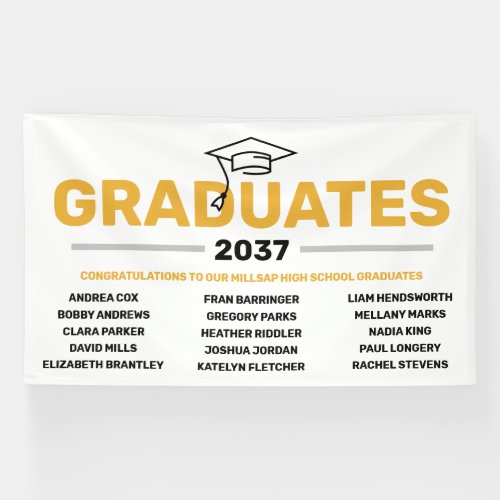 Neighborhood High School Graduation Banner