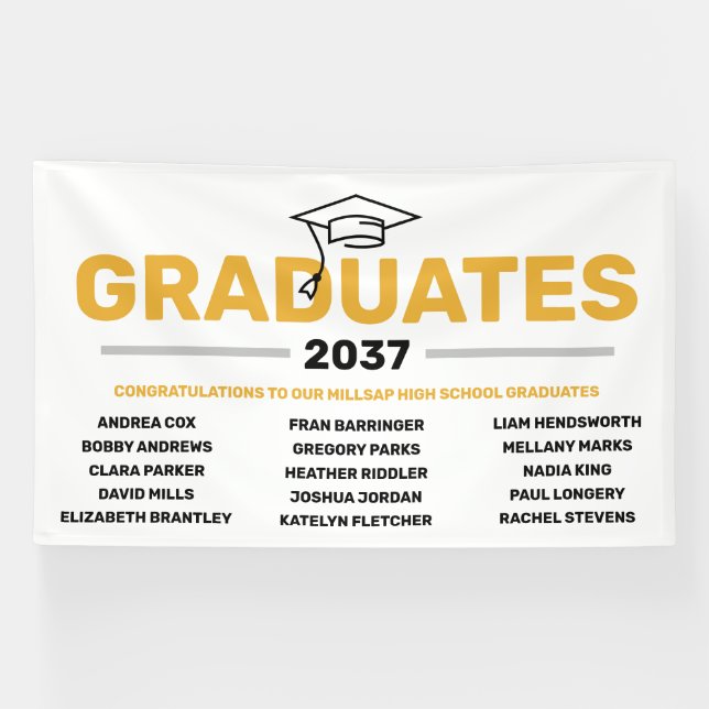 Neighborhood High School Graduation Banner (Horizontal)