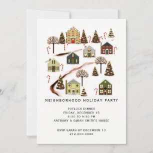 Neighborhood Holiday Party Invitation