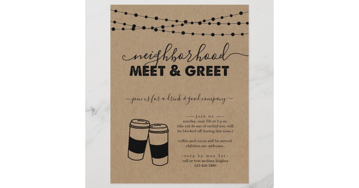 meet and greet invitation ideas