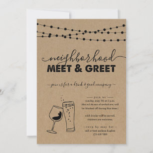 Neighborhood Meet & Greet Party Invitation