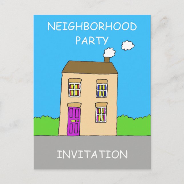 Neighborhood Party Invitation (Front)